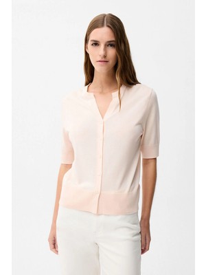 Adl V Yaka Triko Hırka Pudra 13444700001