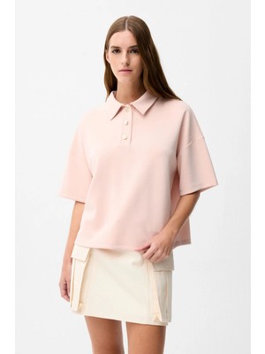 Adl Erkek Yaka Bluz Pudra 11546570000