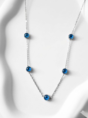 Filiya Mavi Boncuklu Kolye