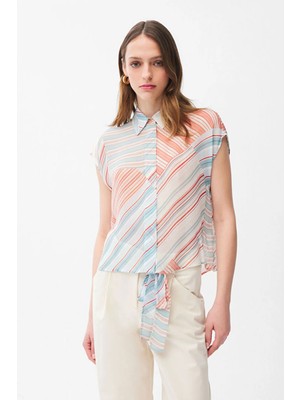 Adl Kısa Kollu Gömlek Mavi 13045510003