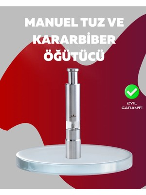 Uravas Store Ergonomik Tasarımlı, Nem Geçirmez Kapaklı Baharat Öğütücü