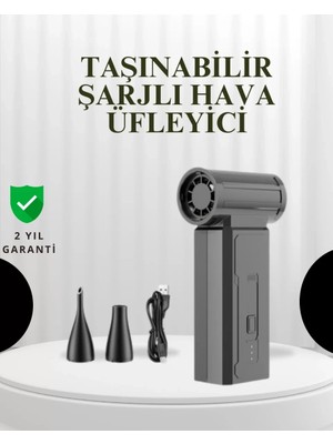 Asiltech Taşınabilir Şarjlı Güçlü Hava Üfleme Aleti Çok Yönlü Kullanım