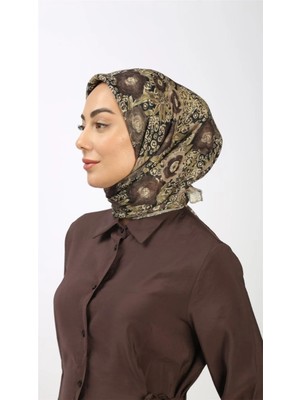 Lo'cella Pamuklu Soft Eşarp 4550-5 Kahve