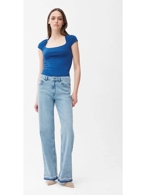 adL Geniş Paça Pantolon Mavi 15346572000