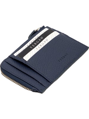 Tergan Lacivert Hakiki Deri Unisex Kredi Kartlık - S1KK00000265-U8F