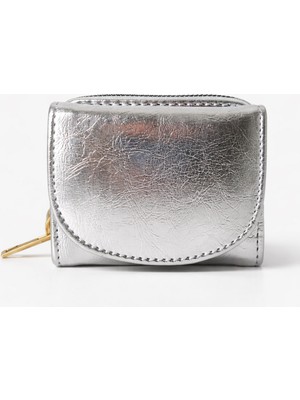 Ecrou Ay Kasa Minik El Çantası Metalik Gri