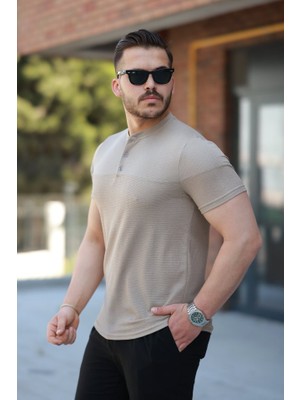 Ru Collective Erkek Hakim Yakalı Kısa Kollu Pamuklu T-Shirt