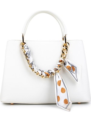 Tamer Tanca Kadın Suni Deri Beyaz Kol Çantası 921 27291 Bn Cnt Y26 Beyaz