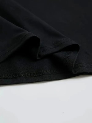 Ru Collective Baskılı Oversize Bisiklet Yaka T-Shirt - Siyah