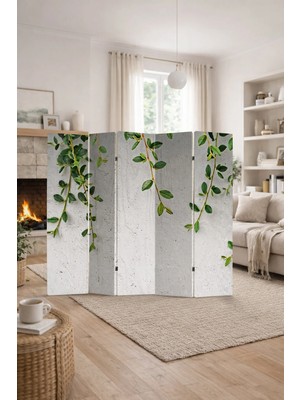 Artavessa Dekoratif 5 Kanatlı Dijital Baskılı Kanvas Paravan - Seperatör - 200X180 cm - Model 11