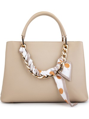 Tamer Tanca Kadın Suni Deri Bej Kol Çantası 921 27291 Bn Cnt Y26 Bej