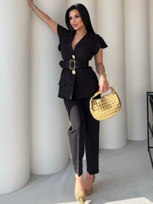 Ru Collective Vatkalı Yelek Pantolon Ikili Takım