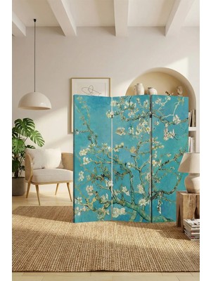 Artavessa Dekoratif 3 Kanatlı Dijital Baskılı Kanvas Paravan - Seperatör - 120X180 cm - Model 2