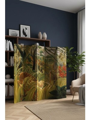 Artavessa Dekoratif 5 Kanatlı Dijital Baskılı Kanvas Paravan - Seperatör - 200X180 cm - Model 5