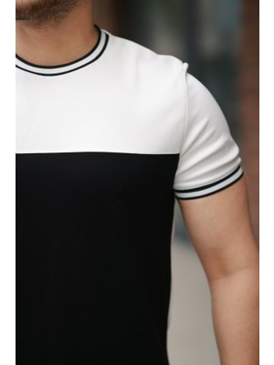 Ru Collective Erkek Parçalı Renk Kısa Kollu Tişört
