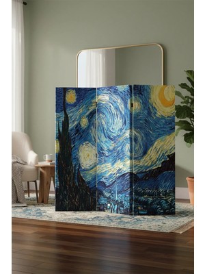 Artavessa Dekoratif 3 Kanatlı Dijital Baskılı Kanvas Paravan - Seperatör - 120X180 cm - Model 6