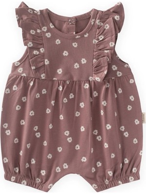 Cigit Fırfırlı Şort Tulum 0-3 Yaş Bakır