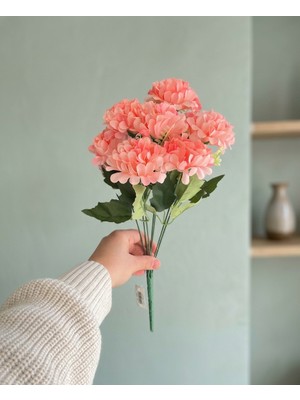 Yasima Yapay 7 Dallı Şimşir Aranjmanlı Nar Çiçeği Ortanca Ev Dekorasyon Çiçeği