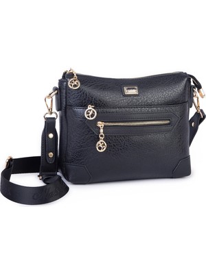 Nas Bag Kadın Spor Şık Günlük Postacı Çapraz Çanta (En 25 cm ;boy 22 cm ) Siyah Victoria