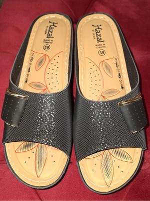 maxxi Kadın Anatomik Tabanlı Günlük Terlik - Aksesuar Detaylı Ortopedik Terlik