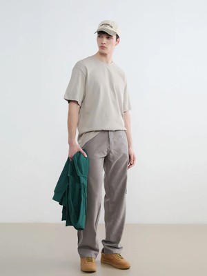 LC Waikiki Xsıde Gri Bisiklet Yaka Erkek Tişört