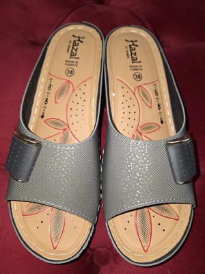 maxxi Kadın Anatomik Tabanlı Günlük Terlik - Aksesuar Detaylı Ortopedik Terlik