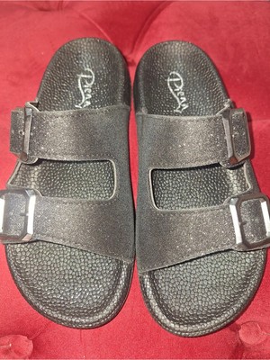 maxxi Kadın Günlük Terlik - Aksesuar Detaylı Ortopedik Terlik