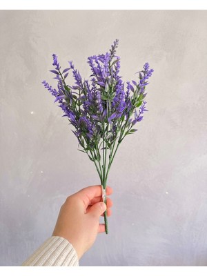 Yasima Yapay Mor Lavanta Dalı Ev Dekorasyon Aranjman Çiçeği