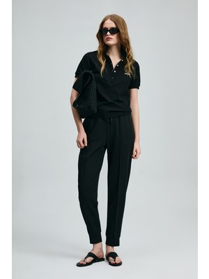 Lufian Porto Kadın Pantolon Siyah