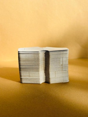 Orbak Kağıtçılık Beyaz - Gri Takı Kartı 12,2×5,3 cm | Küpe Kolye Bileklik Sunum & Sergi Kartı 25 Adet