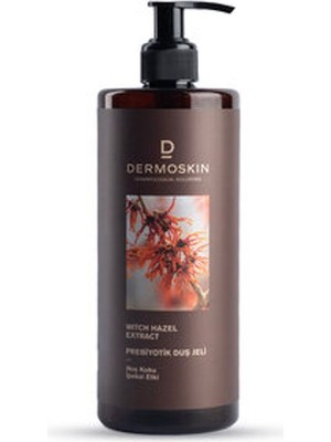 3 Adet Dermoskin Prebiyotik Duş Jeli Cadı Fındığı 500ML