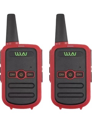 Senka Wln KD-C51 16 Kanal 3-5 Km Kırmızı Kasa Ikili Telsiz (Şarj Aleti Dahil)