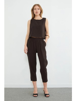 FullaModa Basic Beli Lastikli Salaş 2 Li Takım