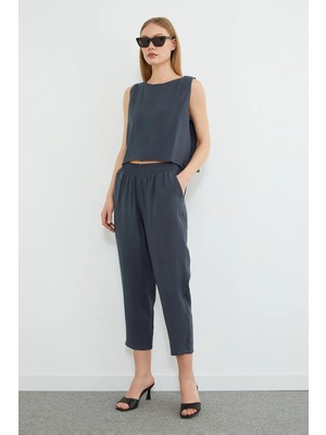 FullaModa Basic Beli Lastikli Salaş 2 Li Takım