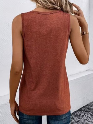Nidam Butik Kadın Askılı Önden Düğmeli Viskon Bluz