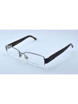Polo Ralph Lauren 1074 9132 54 Gun Metal Mat Gümüş Kahverengı Dıkdortgen Unısex Gözlük