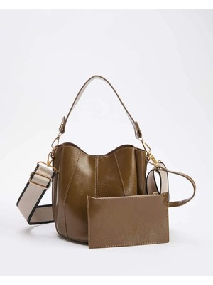 Egem Atelier Şık Suni Deri El ve Omuz Çantası | Ayarlanabilir Askı, Cüzdanlı Minimal Tasarım