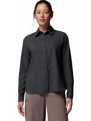 Columbia Silver Ridge Utility II Kadın Uzun Kollu Gömlek Siyah Polyester Nefes Alabilir Yapı