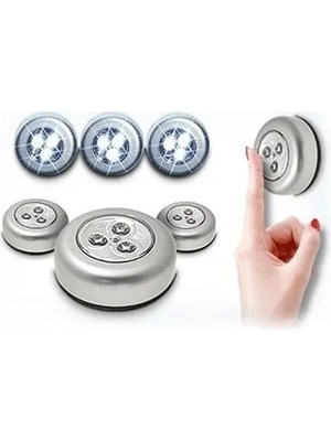 Uslucan Alışveriş Kablosuz Spot Dokunmatik Lamba (3 Adet)