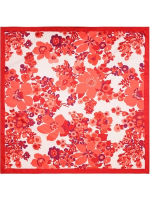 Yargıcı Çiçek Desenli Fular