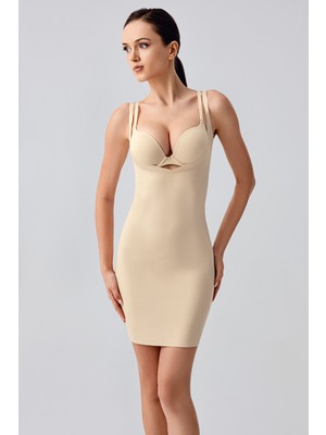 NEWBRA LINGERIE Lazer Kesim Göğsü Açık Elbise Korse , 369220