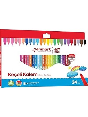 Uravas Store Penmark Süper Yıkanabilir Keçeli Kalem 24'lü Hs