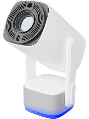 Verto Everest PJ08, Beyaz, 150 LED Lümen, 1280X720, 1xhdmı, 1xusb, Wifi, Bluetooth, 30.000 Saat LED Ömrü, 6W Speaker, 5200MAH Batarya, Taşınabilir, Android 11, 4K Destekli Projeksiyon Cihazı