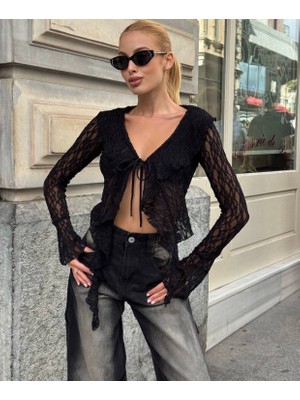 Aida Fashion Dantel Bluz