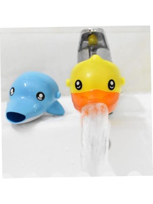 Sevimli Ördek Musluk Başlığı, Evye Başlığı Uzatıcı El Yıkama Alışkanlığı Kazandırma Aparatı, Musluk Uzatma Başlığı Ördek Figürlü