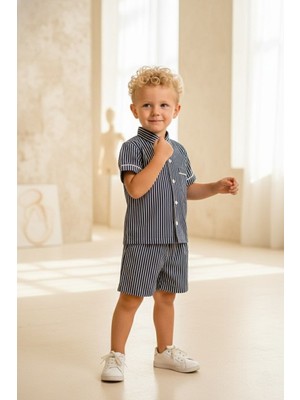 Renkli Diyar Erkek Çocuk Yazlık Şortlu Takım