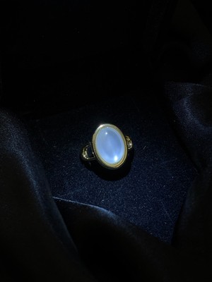 Belirtilmemiş 14K Xuping Antialerjen Taşlı Vintage Yüzük/ayarlanabilir Gold Yüzük