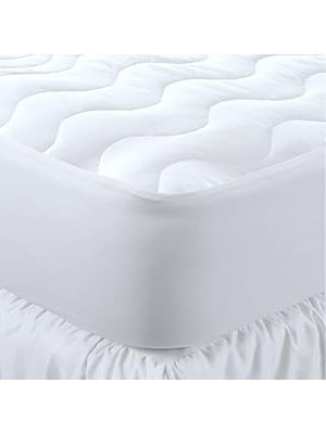 Uravas Store Kapitone Fitted Su Sıvı Geçirmez Yatak Koruyucu Alez, Beyaz, 80X130CM