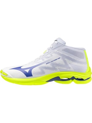 Mizuno Wave Lightning Pro Mıd Unisex Voleybol Ayakkabısı Beyaz / Sarı