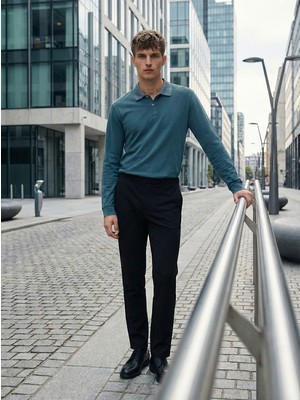 LTB Uzun Kollu Faded Fabric Lacivert Sweatshırt